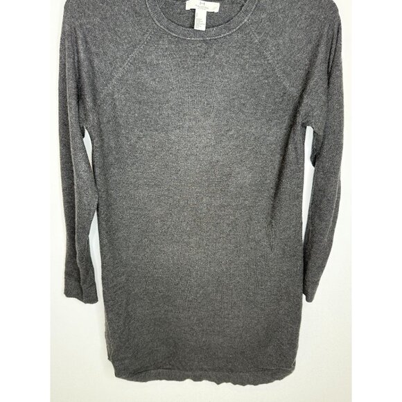 Halston Sweater Womens Tunic Knit Top Gray Size M Long Sleeve Casual Fall Winter - Picture 3 of 11